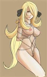 Nude And Tied Cynthia From Pokemon Looks Extremely Hot And Sweet