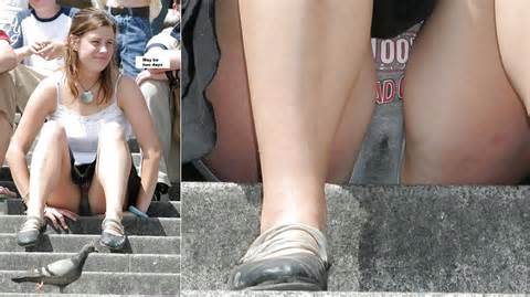 Candid voyeur upskirt with dirty panties and thongs [11 pictures]