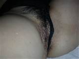 Black see through panty fuck adventure hairy pussy peeking out