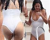 Selena Gomez: wet swimsuit with see through tits - Star Private