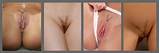 Pubic hair in the V cut style