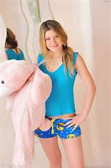 FTV Girls Serena poses in her room with her teddy bears in her PJs ...