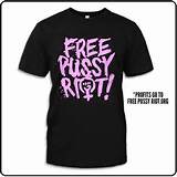 Pussy Riot Free Pussy Riot (Unisex Black) - T-Shirt