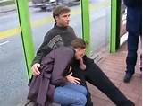 Shameless Blowjob On A Bench Of Bus Stop XXX Videos