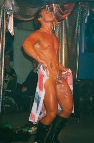 Male Stripper Double Impact Performs Nude Strip Tease In Gay Bar
