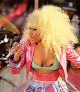 Nicki Minaj Wardrobe Malfunction Nipple Slip On Good Morning America