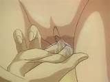 Hot wet hentai shaved pussy getting finger-fucked