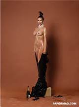 Kim Kardashian shot in full frontal nudity by Jean-Paul Goude for ...