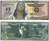 Lil Wayne MILLION DOLLAR Novelty Bill for sale