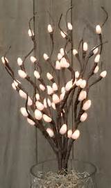 Pussy Willow Lighted Branch - Electric - 19-3/4