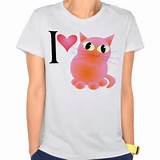 Love Pussy Cat T Shirt | Zazzle