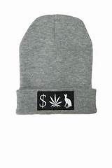 Money Weed Pussy Cat Beanie Heather