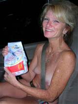 The Naked Granny Fast Food Drive Thru