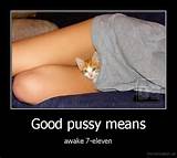 Good pussy meansawake 7-elevenDemotivation.,demotivation posters,auto