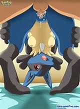 cum_in_pussy female from_behind fucked fucking furry inside lucario ...