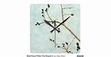 black_pussy_willow_tree_branch_summer_blooms_clock ...