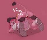 ... pussy pussy_juice raised_tail simple_background spread_pussy spreading