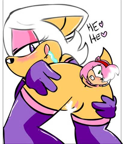 2girls amy_rose anal anal_vore anthro female female_only perverted ...