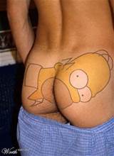 Homer Simpson My Pussy Tattoo