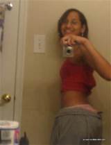 this super cute mixed ebony teen took tons of self pics of her nubile