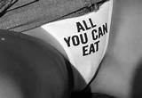 all you can eat pussy creampie EAT ALL THE PUSSY! pants black white ...