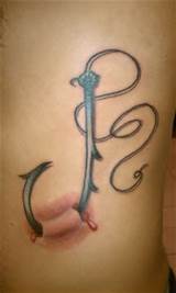 fish hook tattoo