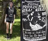 Freya C - Dad's Faster Pussycat Kill Kill Shirt, Thrifted Black Velvet ...