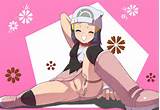 dawn dawn_(pokemon) discreet_vibrator eyes_closed hat hikari_(pokemon ...