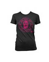 pussy riot mask stamp logo junior tee in black pussy riot mask stamp ...