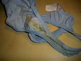 1153 - dirty stained soiled panties, thong, wet pussy traces 25 - 2 ...