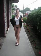 Flashing her hair pussy in front of a Best Western (from /r ...