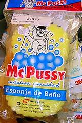 McPussy Sponge ~ 27 Inappropriate, Funny & Strange Product Names