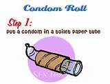 Take one toilet paper (or paper towel) tube, one condom, and some lube ...
