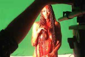 Erykah Badu blood bath