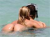 ... Ass Hole and Shaved Pubes in Tiny Red Bikini At Miami Beach HQ x272