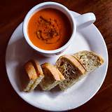 Can of Cream of Tomato Soup Extra Mature Cheddar Cheese Sour Dough