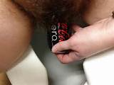 Fat hairy pussy stuffed with coke can - Pichunter