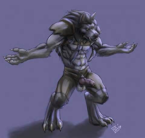 Naked Worgen Male From The Game World Of Warcraft Strong And Wild