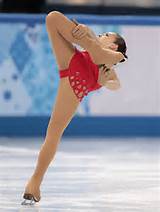 ... competes in the women's short program figure skating competition