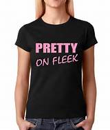 Women's Pretty on Fleek Shirt Printed Pink Pussy Cat T-Shirt #1086 by ...