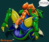 cum cum_on_breasts cum_on_penis dialogue dragon_ball dragon_ball_z ...