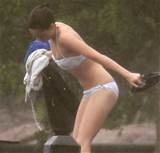Kristen Stewart in see through bikini tits and pussy visible Brazil