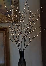 Lighted Natural Willow 144 Bulb - 3 Stems - Electric - 50 Inch