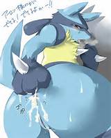 ... dat_ass jackal kenn lucario open_mouth pixiv pokÃ©mon solo vagina