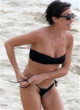 ... MANY MORE: French TV Host Alessandra Sublet Bikini Pubic Hair Slip