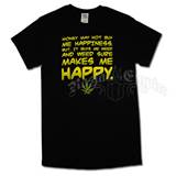 Pussy Money Weed Shirt Money weed happiness black
