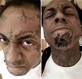 Lil Wayne Gets An Eye & Arabic Text Tattooed On His Face