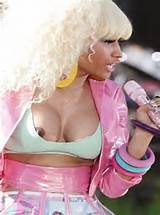 Nicki Minaj Nude And Black Catsuit Open Butt...