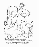 Home > Nursery Rhymes > Mother Goose Coloring Pages > Pussy