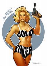 Pussy Galore by Honor Blackman , Goldfinger 1964 inspired 007 girls ...